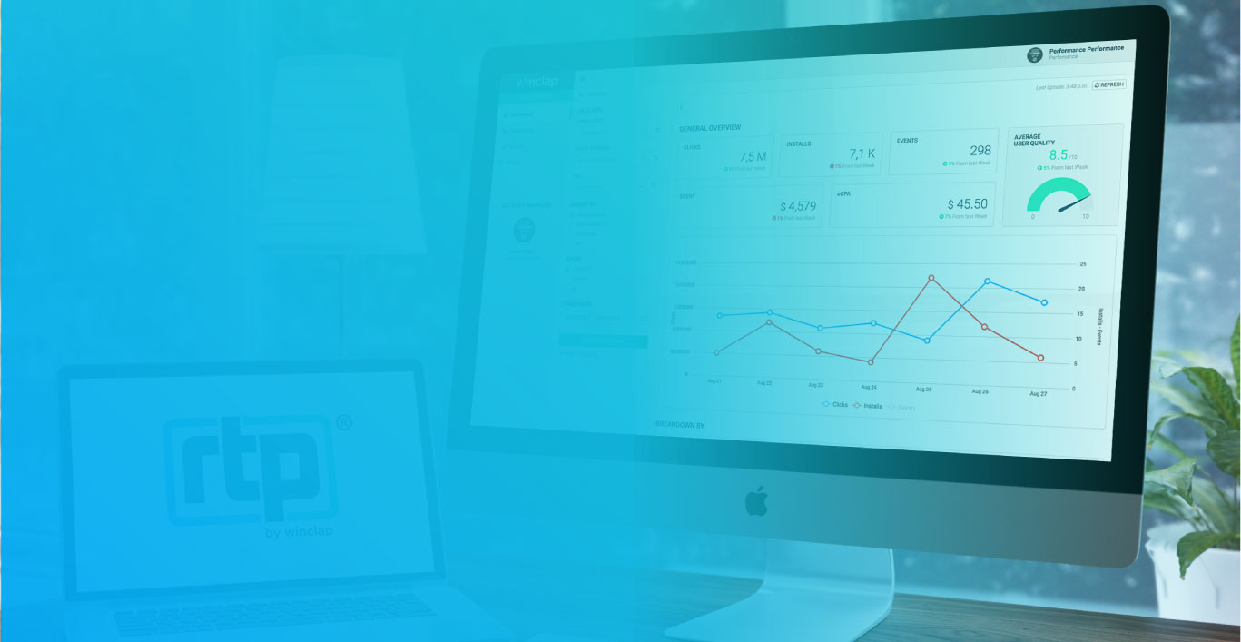 Winclap RTP Dashboard for Desktop